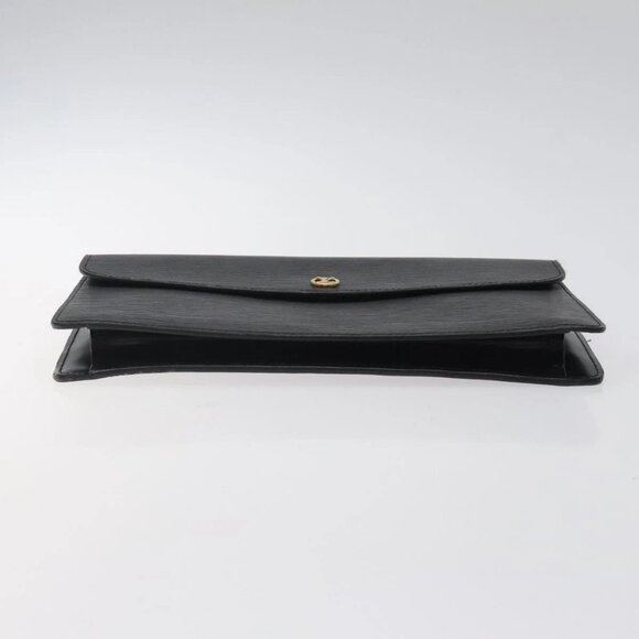 LOUIS VUITTON Epi Montaigne 27 Clutch Bag Black M52652 LV Auth 125396 - Picture 7 of 16